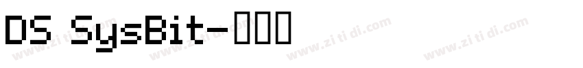 DS SysBit字体转换